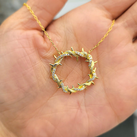 18K Yellow Gold Crown of Thorn