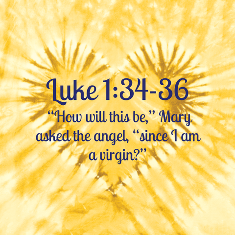 Luke 1:34-36  “How will this be,” Mary asked the angel, “since I am a virgin?”