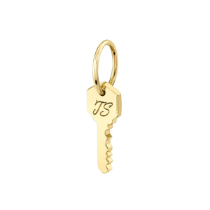 Kiara Vermeil Minimalist Key Chain Necklace 14k Gold + 925 Sterling Silver- Personalized Engravable