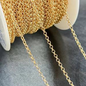 2.25mm 14k gold filled roller chain