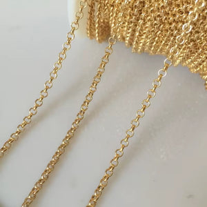 2.25mm 14k gold filled roller chain