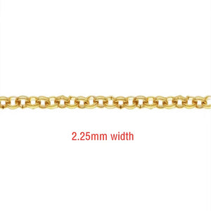 2.25mm 14k gold filled roller chain