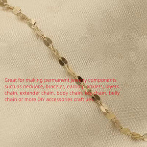 1.75mm 14k gold filled & 925 sterling silver permanent jewelry chain