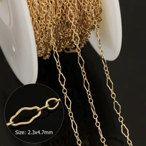 14k gold filled cloud chain for permanent jewelry