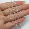 925 heart chain Sterling Silver 3mm for permanent jewelry