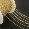 3+1 Figaro chain 1.5mm-2.4mm 14k gold filled permanent jewelry chain