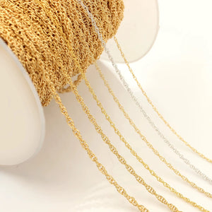 14k gold filled rope chain & 925 sterling silver for permanent jewelry