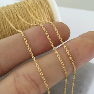 14k gold filled rope chain & 925 sterling silver for permanent jewelry