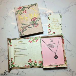 Mustard Seed with Faith Bar & Beautiful Bible Gift Box
